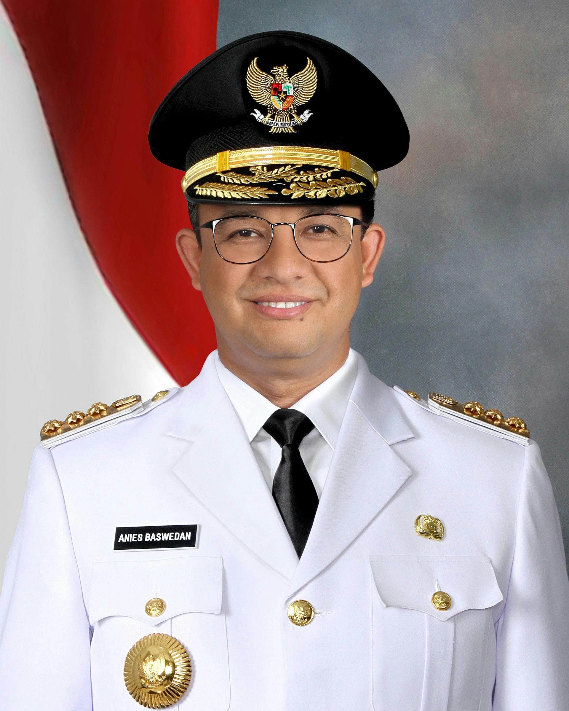 Potret Resmi Anies Baswedan sebagai Gubernur DKI Jakarta Periode 2017-2022